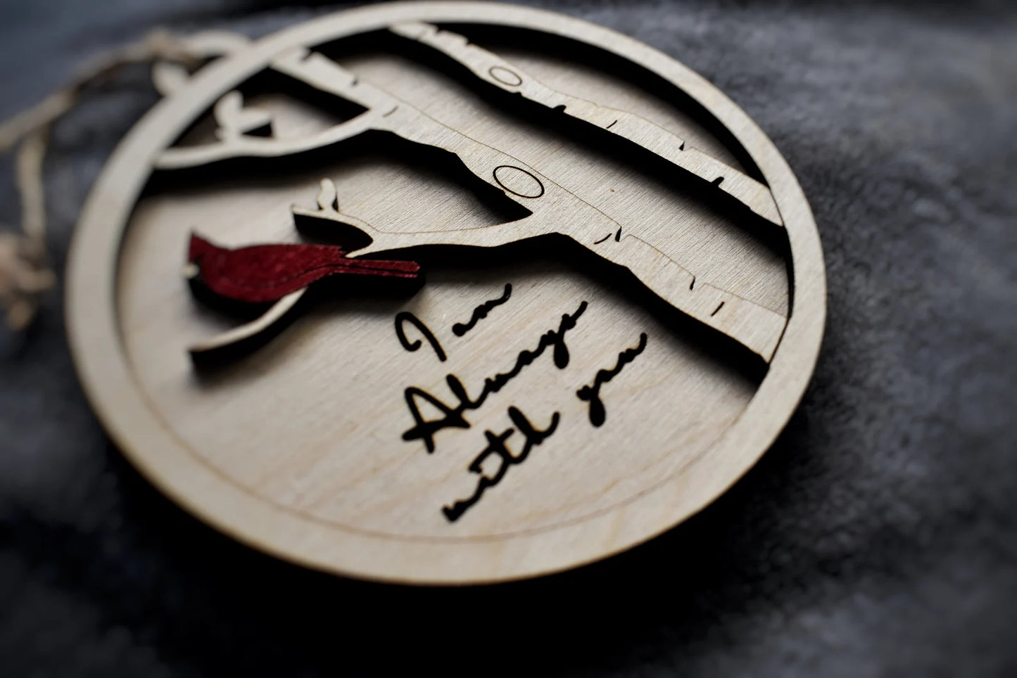 Cardinal Bereavement Ornament - I Am Always With You
