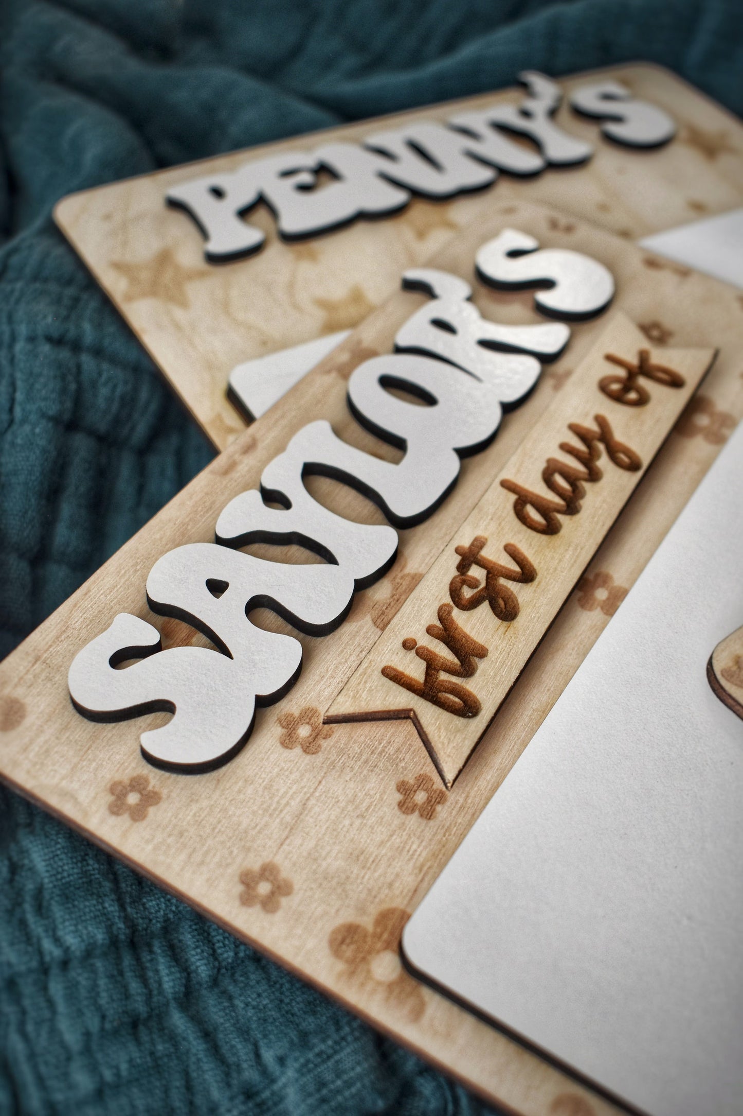 Personalized Dry Erase Back School Board | First Day of School Sign | Custom Neutral Name Sign | Photo Taking | Photo Prop