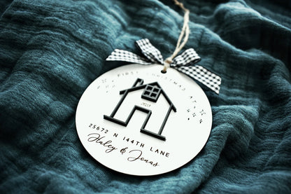 Personalized First Christmas In Our New Home Ornament