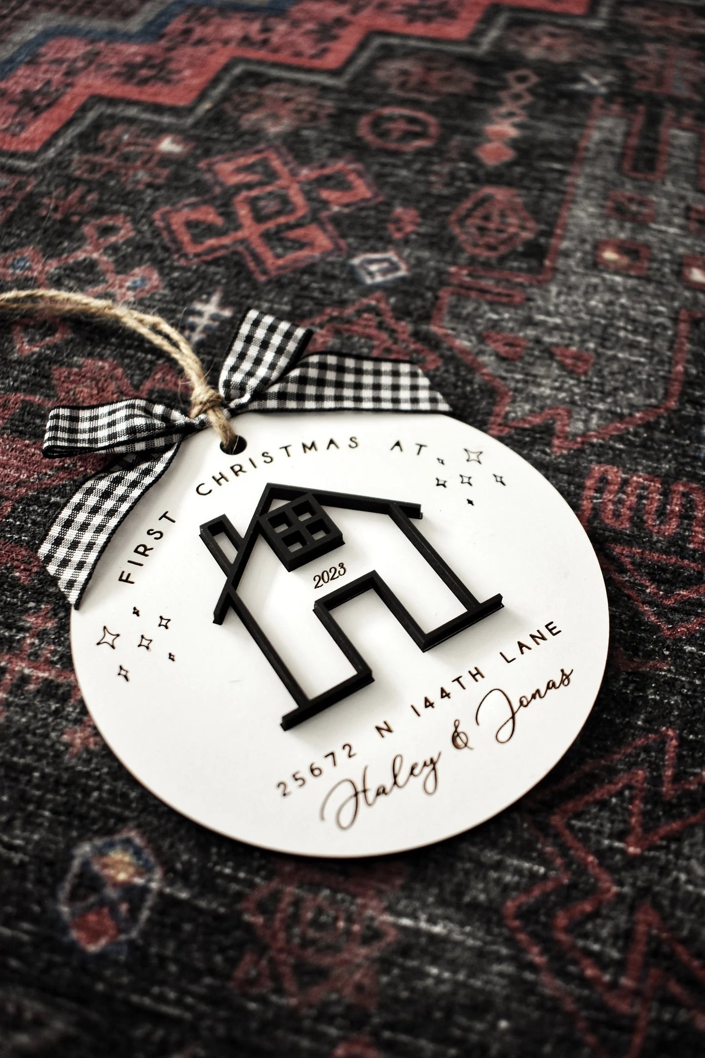 Personalized First Christmas In Our New Home Ornament