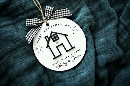 Personalized First Christmas In Our New Home Ornament