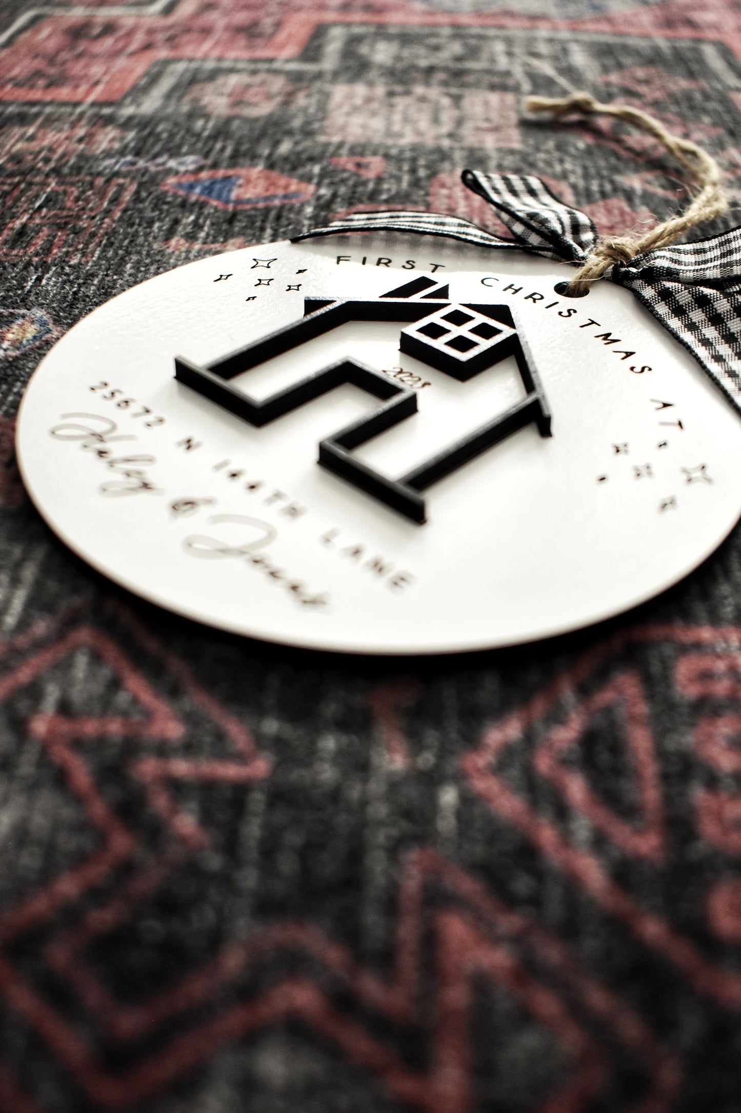 Personalized First Christmas In Our New Home Ornament