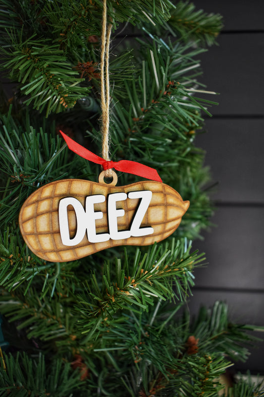 Humorous DEEZ Nuts Ornament