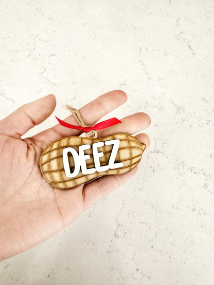 Humorous DEEZ Nuts Ornament