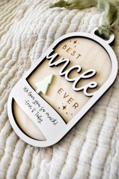Best Aunt Ever / Best Uncle Ever Personalized Ornament