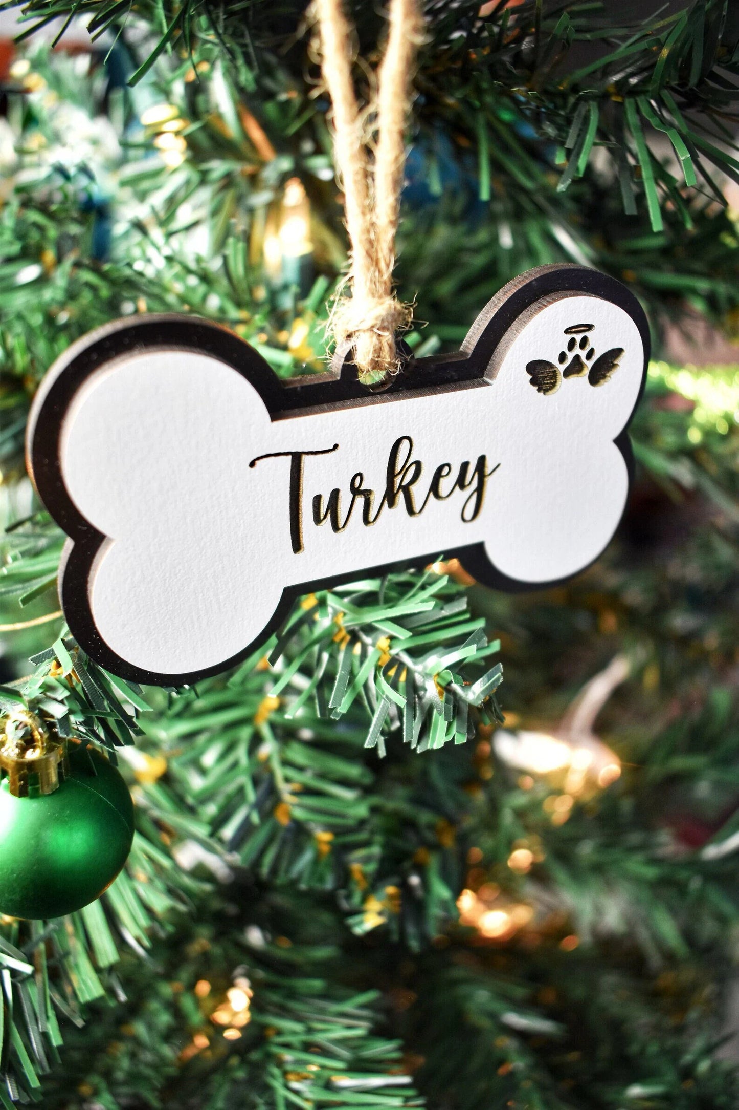 Memorial Dog Bone Ornament