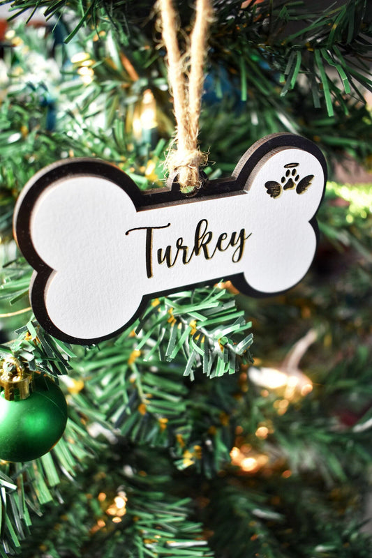 Memorial Dog Bone Ornament
