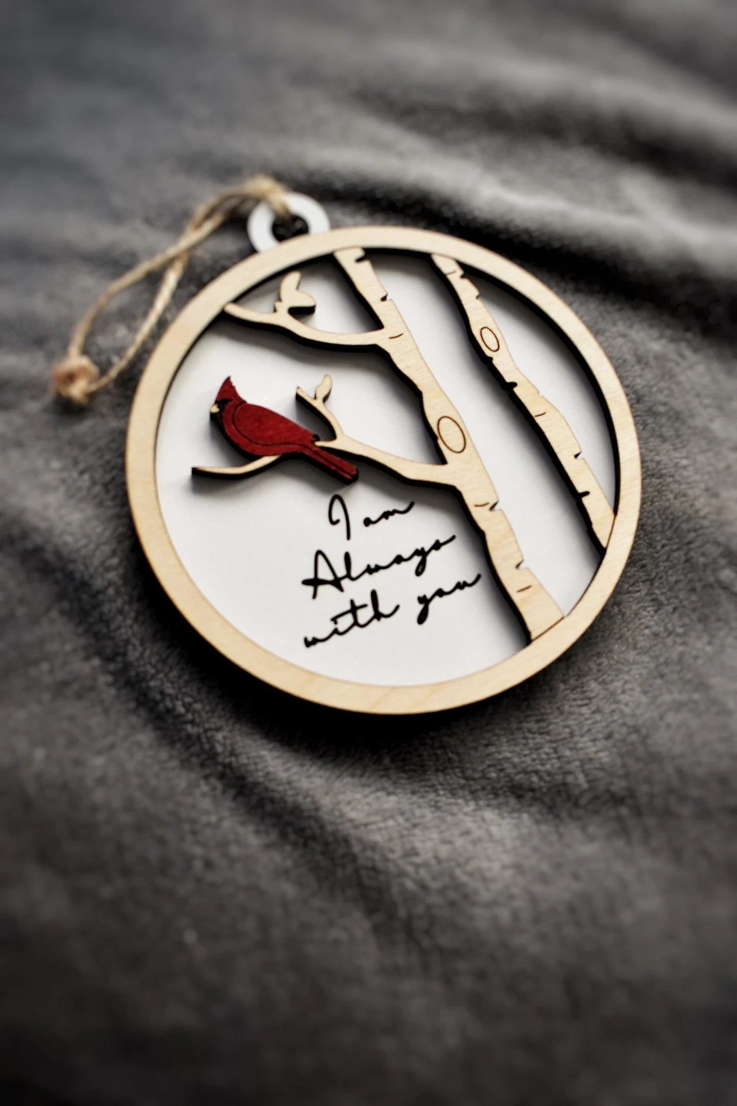 Cardinal Bereavement Ornament - I Am Always With You
