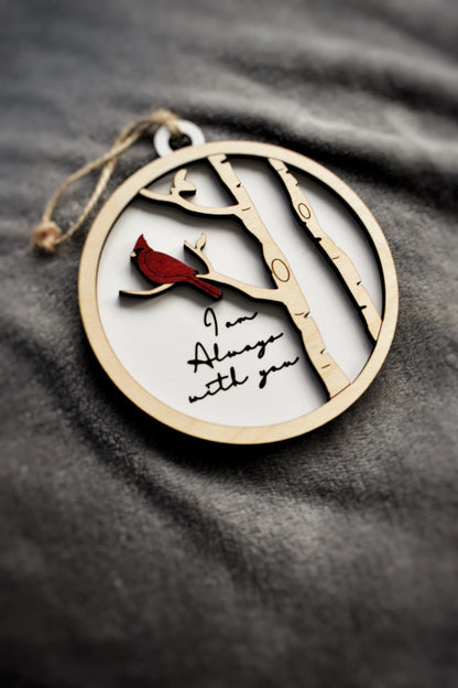 Cardinal Bereavement Ornament - I Am Always With You