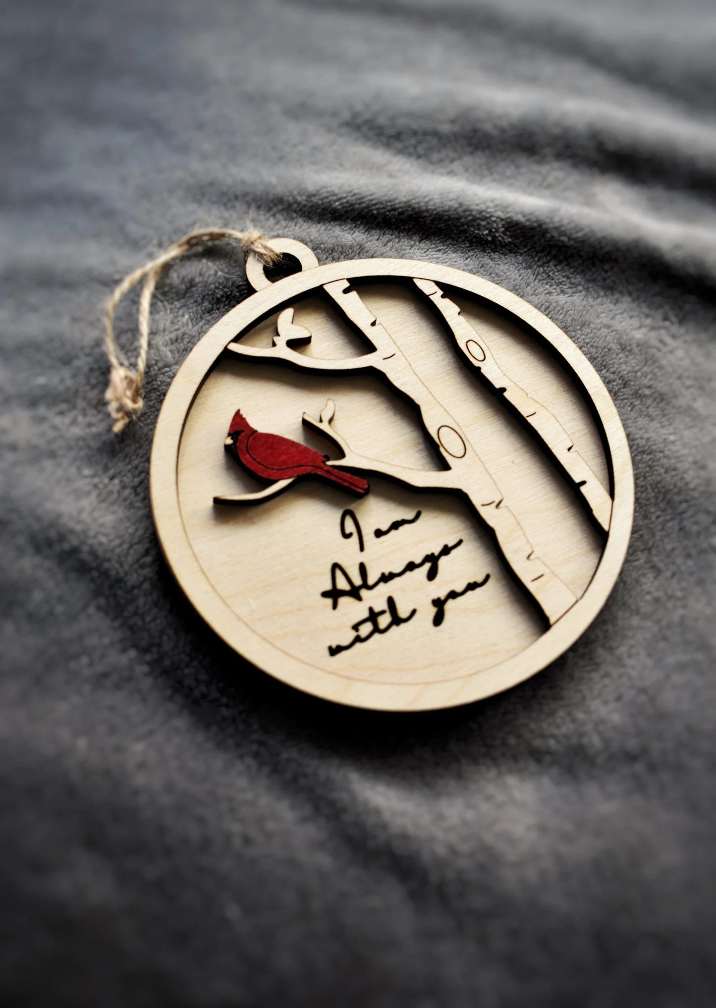 Cardinal Bereavement Ornament - I Am Always With You