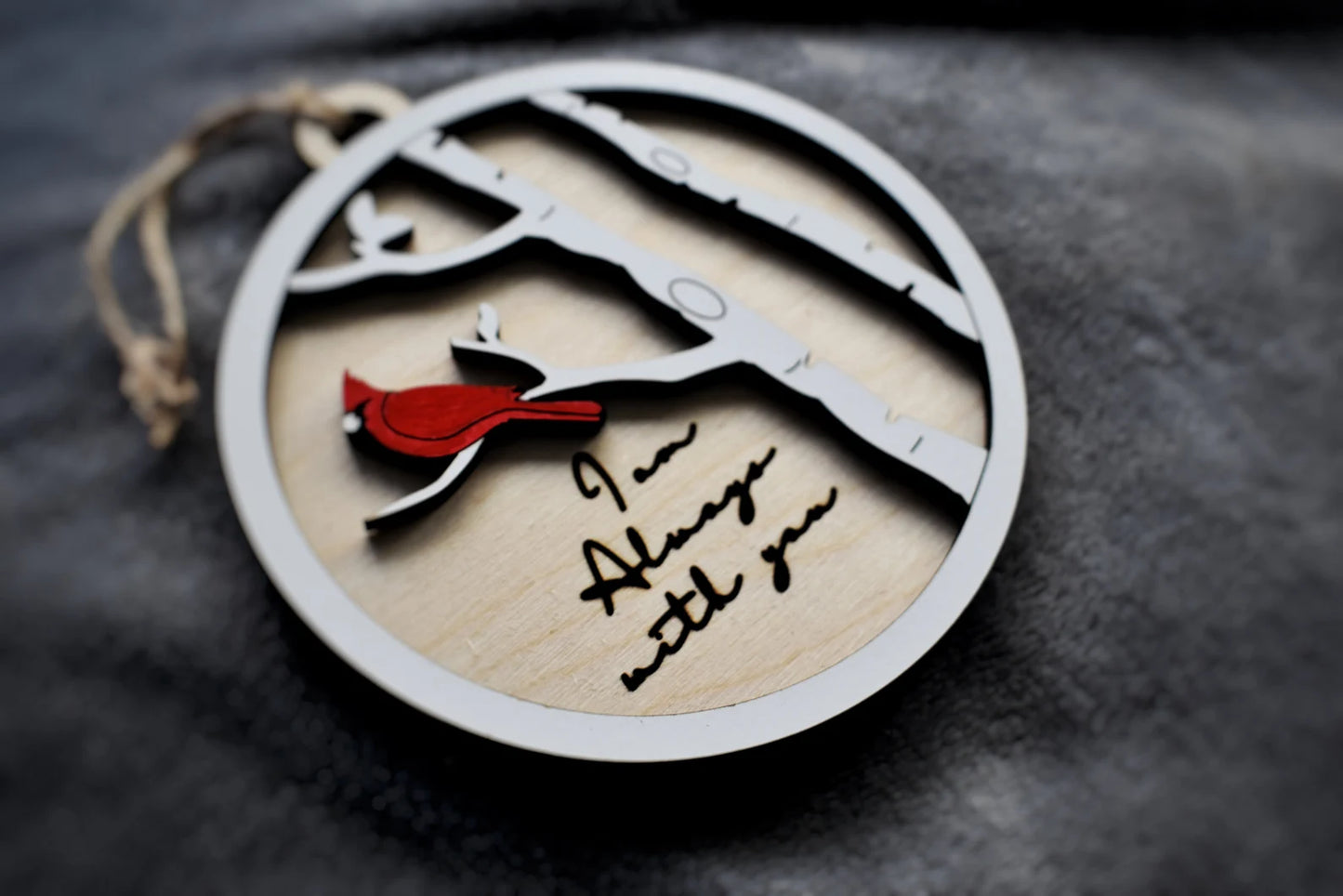 Cardinal Bereavement Ornament - I Am Always With You