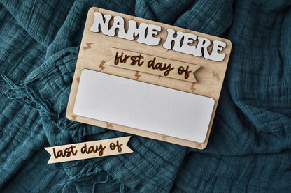 Personalized Dry Erase Back School Board