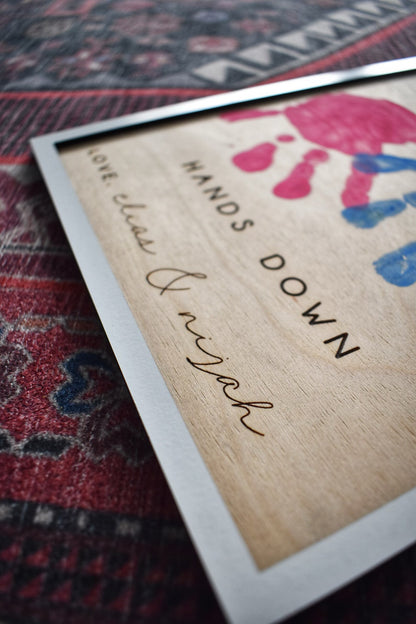 Hands Down Best Mom Ever Sign