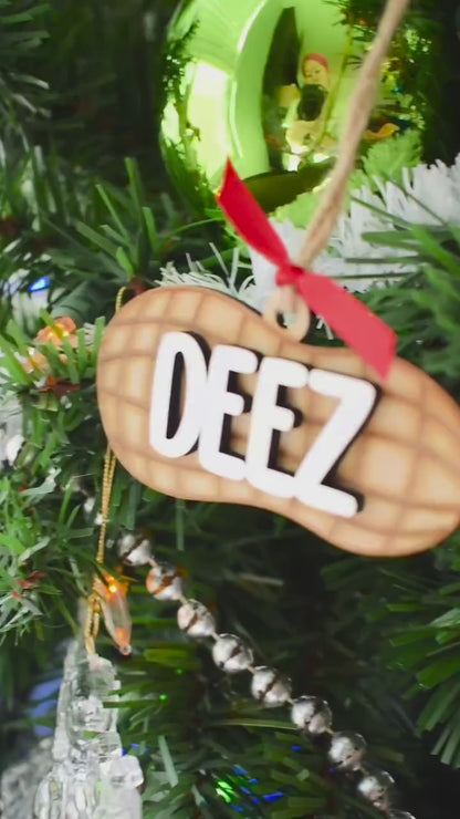 Humorous DEEZ Nuts Ornament