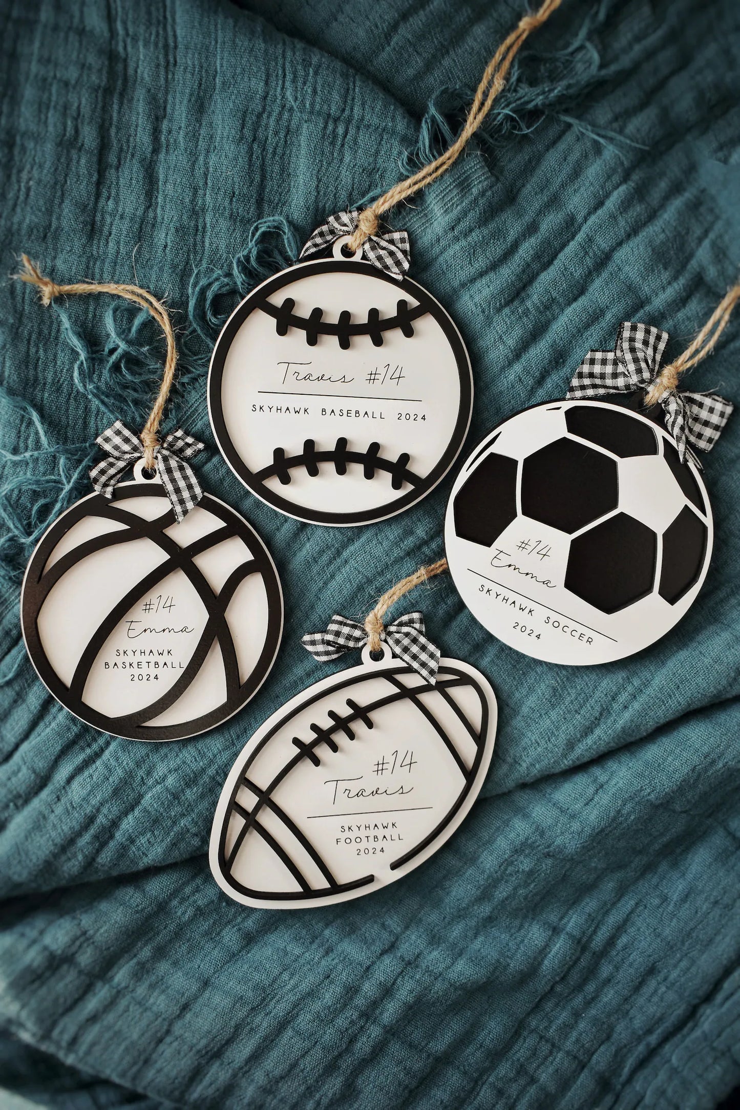 Custom Sports Ball Ornaments