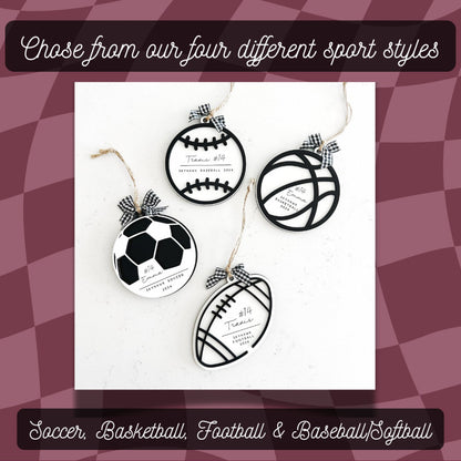 Custom Sports Ball Ornaments