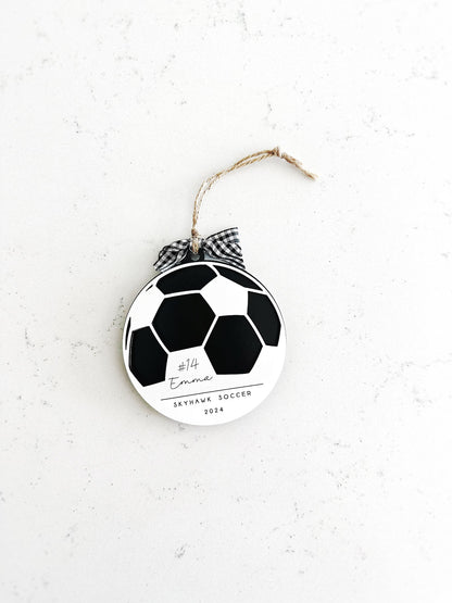 Custom Sports Ball Ornaments
