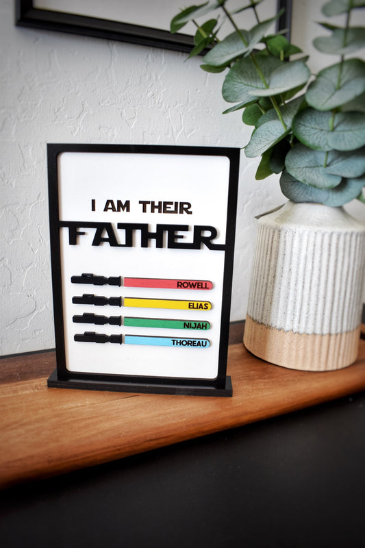 I Am Your Father | Engraved Fathers Day Sign | Fathers Day Gift | Personalized Gift for Dad | Handmade Sign for Dad | I Am Your Father Sign