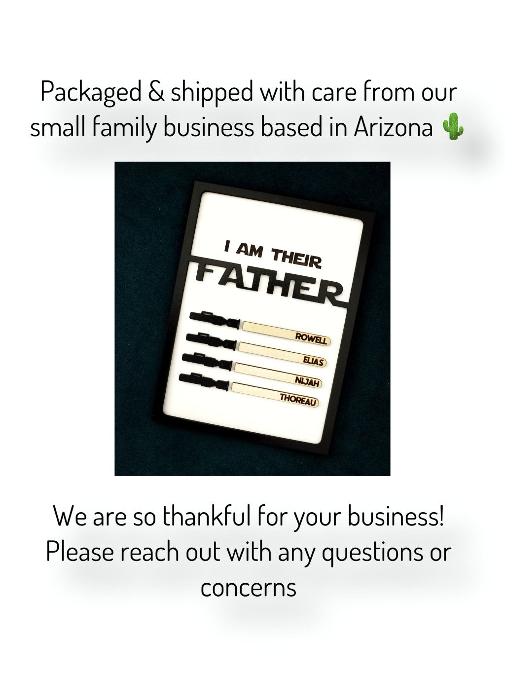 I Am Your Father | Engraved Fathers Day Sign | Fathers Day Gift | Personalized Gift for Dad | Handmade Sign for Dad | I Am Your Father Sign