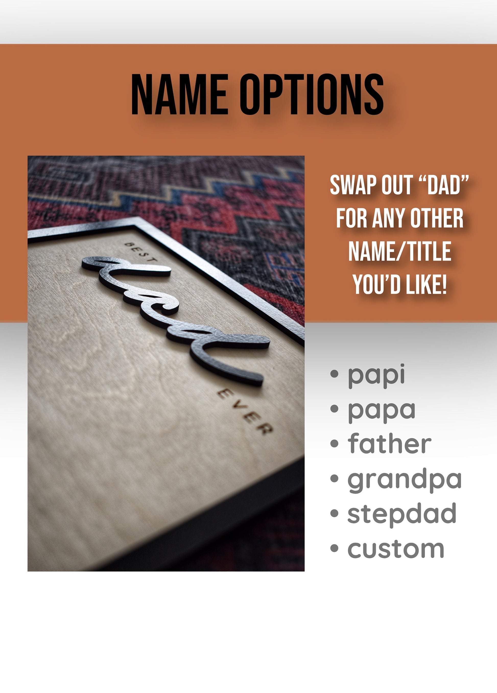 Hands Down Best Dad Ever | Personalized Engraved Wooden Sign | Celebrate Dad with Handprints and Custom Message | Handmade Fathers Day Gift